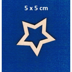 SKLEJKA #3mm Gwiazdka 5cm ramka
